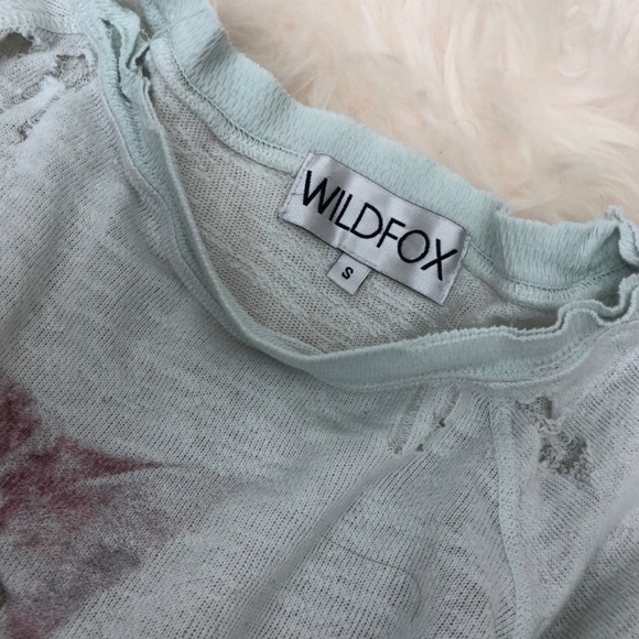 wildfox distressed kitty sweatshirt - Picture 2 of 2